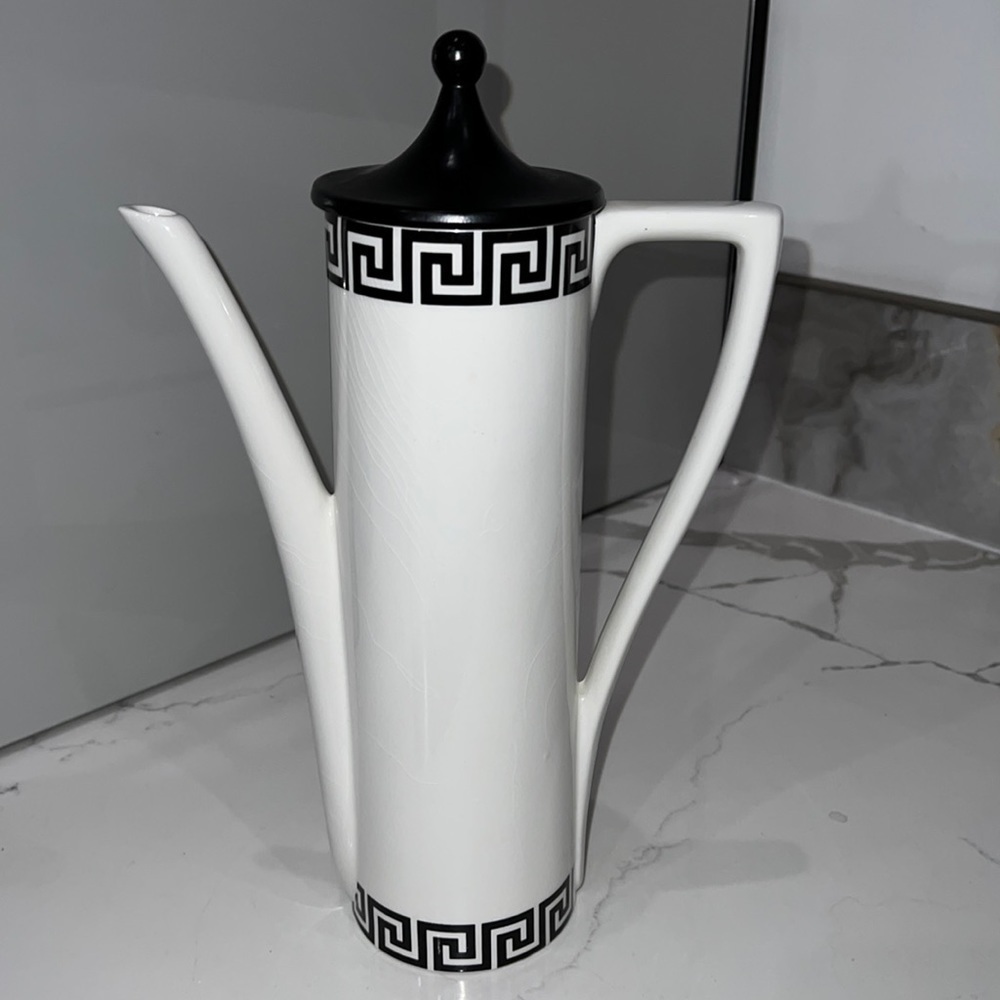 PORTMEIRION POTTERY SUSAN WILLIAMS ELLIS GREEK KEY COFFEE POT